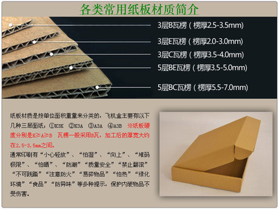 广州知难纸品包装 专业定制三层K3K、K3A、A4A、A4B印刷纸箱与飞机盒